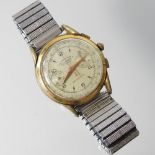 A vintage Sultana Chronographe gentleman's wristwatch, with signed dial with Arabic hours,