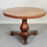 A 19th century mahogany breakfast table,