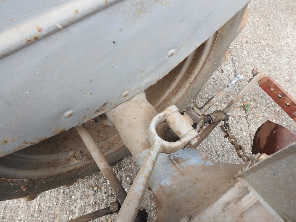 A barn find grey Ferguson TE20 tractor, circa 1949, registration TSV 837. No documents. - Image 27 of 36