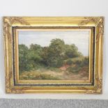 Manner of Walter Williams, 20th century, woodland scene, oil on board,