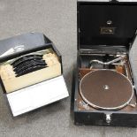 An HMV record player,