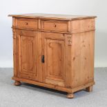 An early 20th century Dutch pine cabinet,