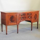 A 19th century mahogany and inlaid sideboard,