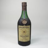 A bottle of vintage Martell Cordon Blue Cognac, no.