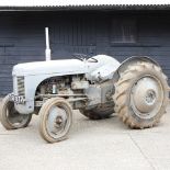 A barn find grey Ferguson TE20 tractor, circa 1949, registration TSV 837. No documents.