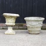 A reconstituted stone planter, 51cm,