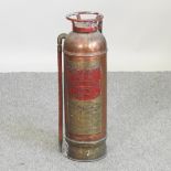 A vintage style fire extinguisher,