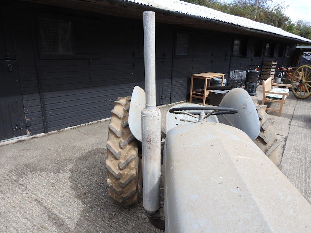 A barn find grey Ferguson TE20 tractor, circa 1949, registration TSV 837. No documents. - Image 2 of 36