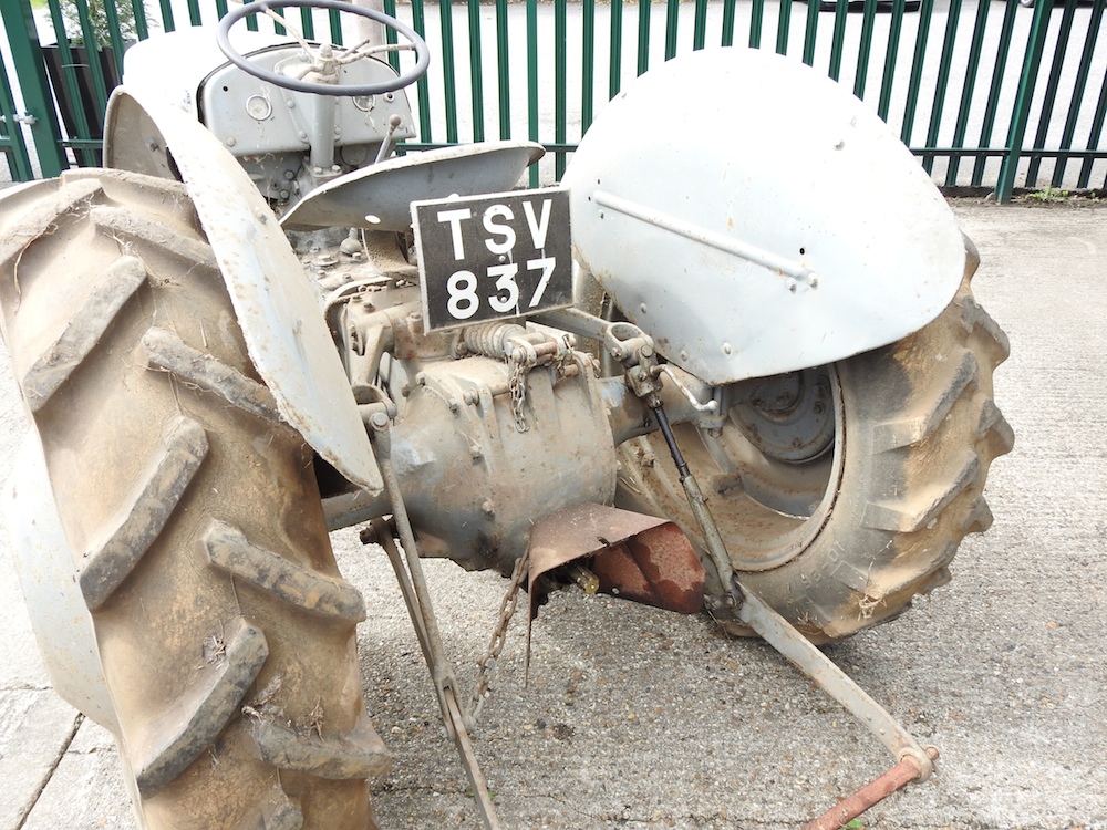 A barn find grey Ferguson TE20 tractor, circa 1949, registration TSV 837. No documents. - Image 13 of 36