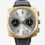A Breitling Top Time gentleman's chronograph wristwatch, the signed panda dial with baton hours,