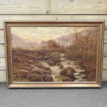Attributed to John McIntyre, 20th century, Rocky River Torrent, oil on canvas,