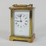 A 20th century brass cased carriage clock,