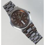 A Longines steel cased automatic wristwatch,