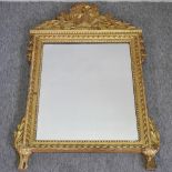 A gilt framed wall mirror,