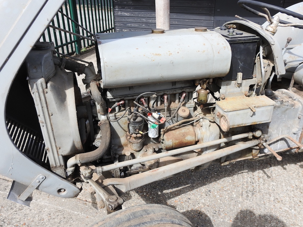 A barn find grey Ferguson TE20 tractor, circa 1949, registration TSV 837. No documents. - Image 17 of 36