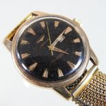 A 1960's Longines gold plated Conquest Calendar gentleman's automatic wristwatch,