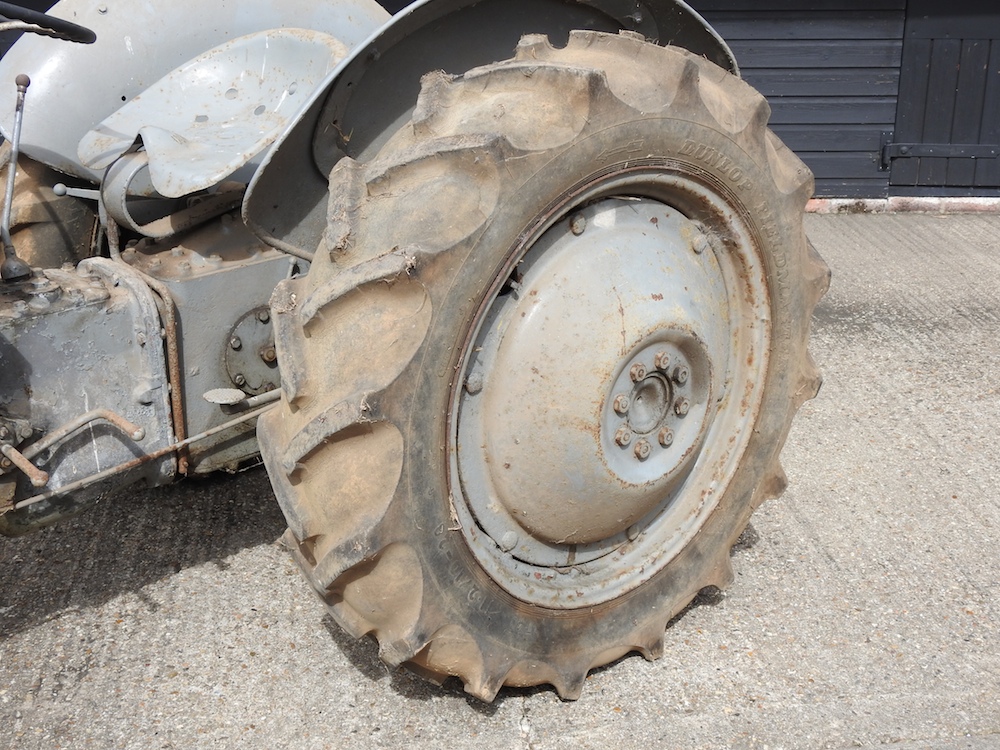 A barn find grey Ferguson TE20 tractor, circa 1949, registration TSV 837. No documents. - Image 12 of 36