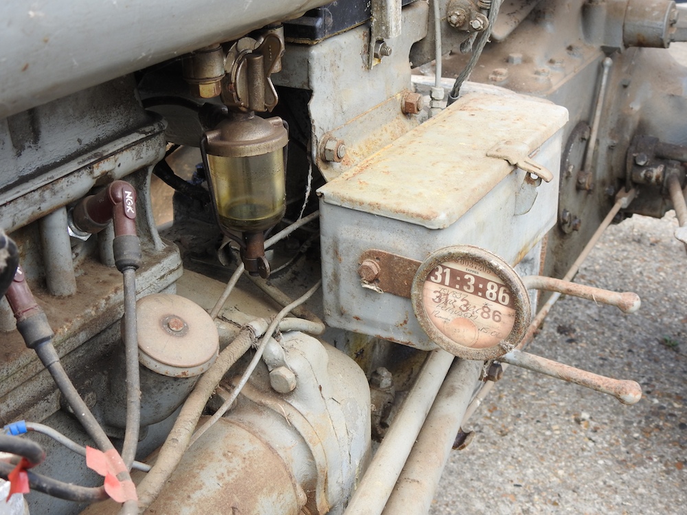 A barn find grey Ferguson TE20 tractor, circa 1949, registration TSV 837. No documents. - Image 22 of 36