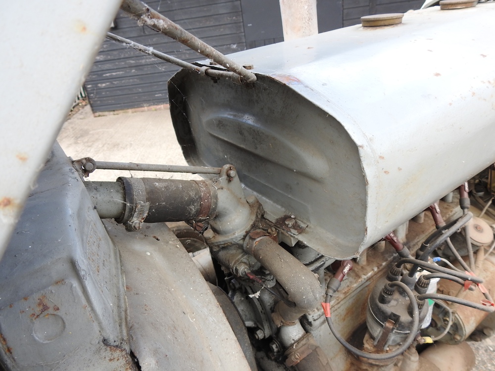 A barn find grey Ferguson TE20 tractor, circa 1949, registration TSV 837. No documents. - Image 23 of 36