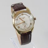 A 1960's Longines 14 carat gold cased gentleman's automatic wristwatch,