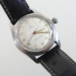 A mid 20th century Tudor Oyster steel cased gentleman's wristwatch,