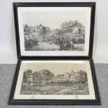 Charles Cattermole, 1832-1900, 'Preston Guild in the 17th century', artist's proof,