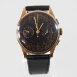 A Suisse 18 carat gold cased gentleman's chronometer wristwatch,