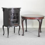 A 19th century style mahogany occasional table, 88cm diameter,