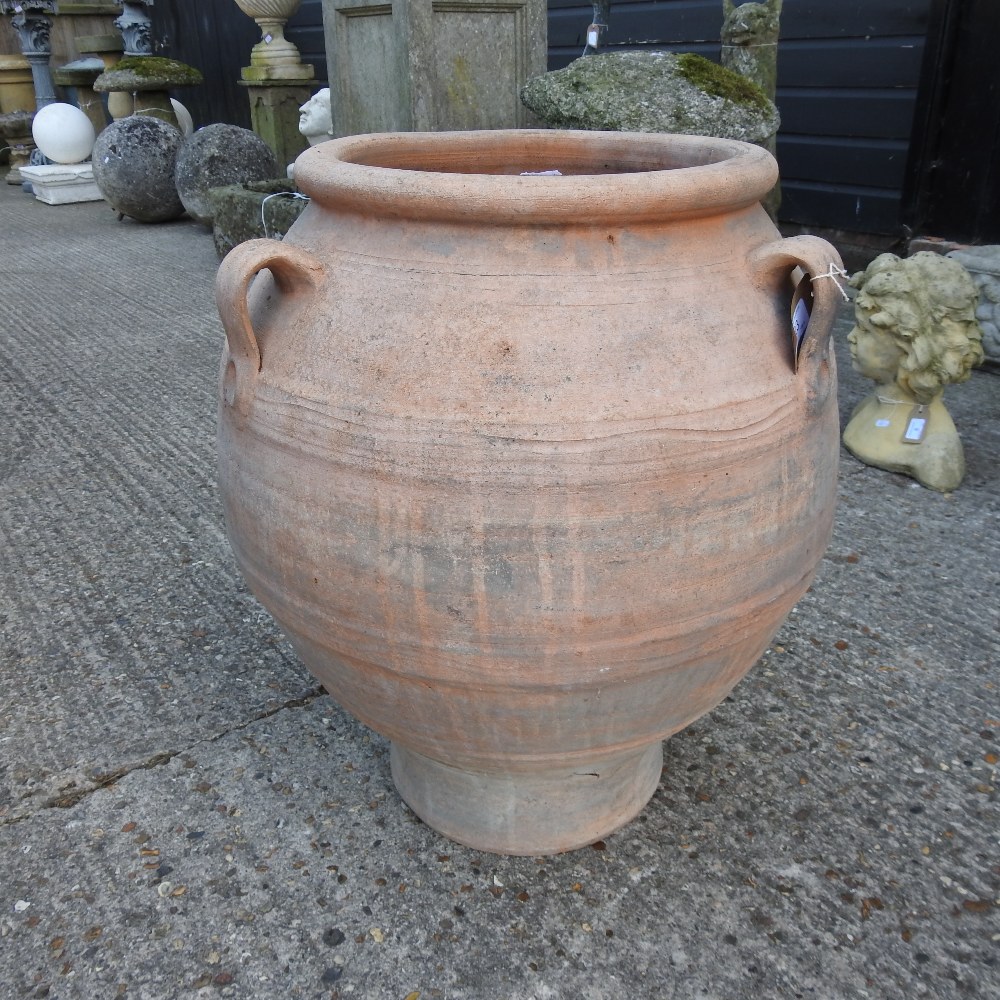 A terracotta olive pot, - Image 6 of 7