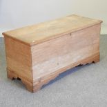 A 19th century ash blanket box,