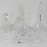 A collection of glass,
