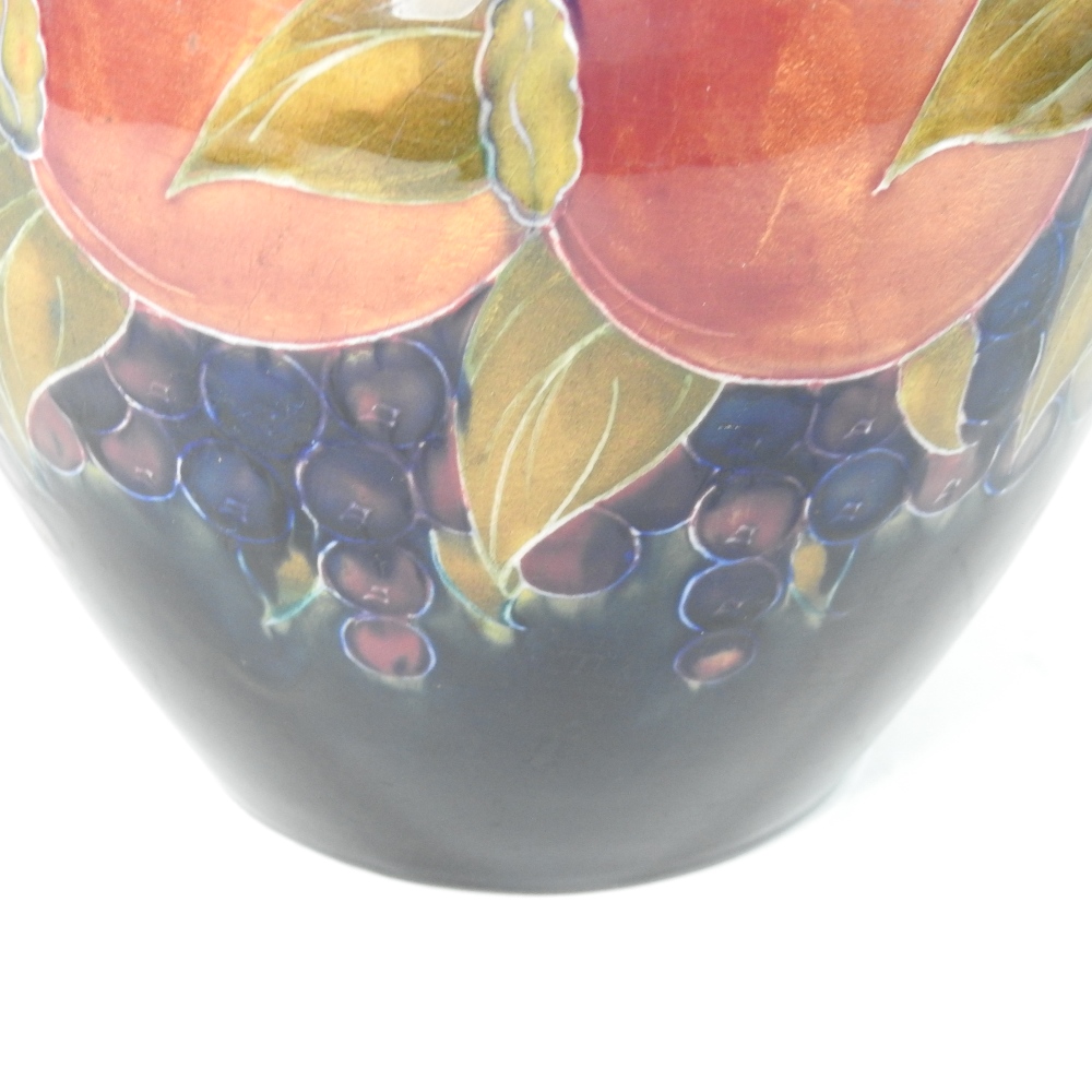 A Moorcroft pomegranate pattern vase, of ovoid shape, signed and impressed marks to base, - Image 4 of 7