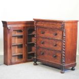 A Victorian mahogany Scottish chest, 112cm,