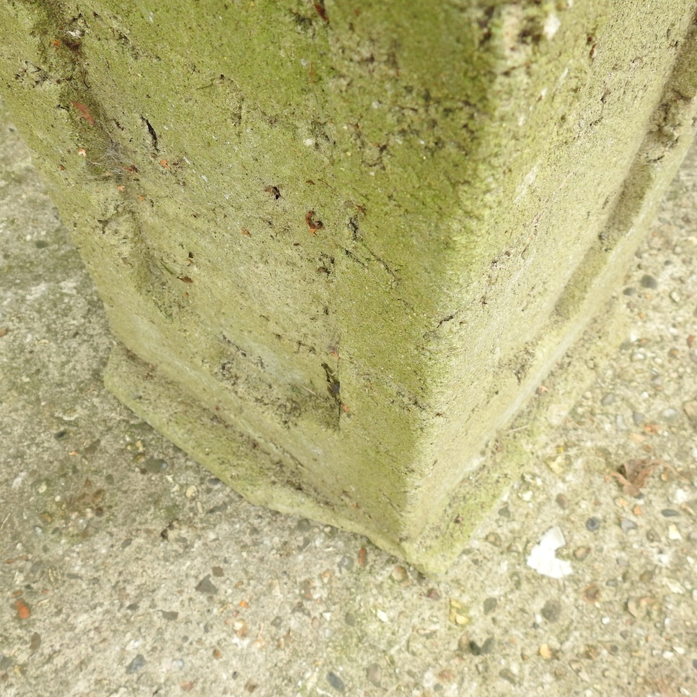 A reconstituted stone urn, on a matched pedestal base, - Image 7 of 9