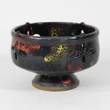 A modern Chinese brown glazed pottery bowl,