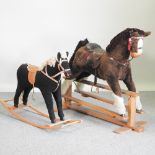 A 20th century rocking horse, 126cm,