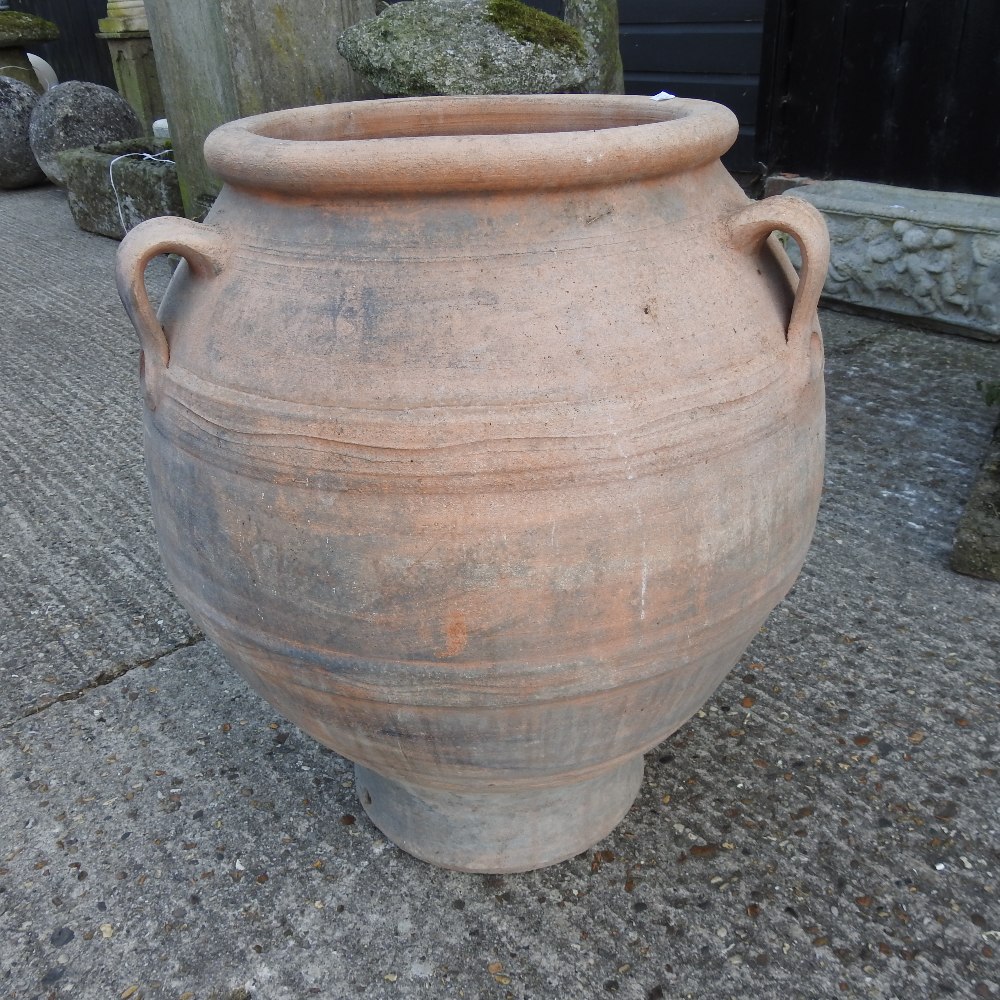 A terracotta olive pot, - Image 5 of 7