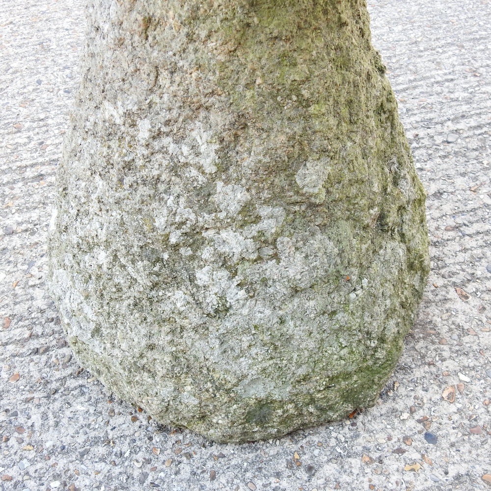 An antique carved granite staddle stone, 56cm. - Image 3 of 7