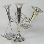 An early 20th century silver plated epergne,