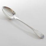 A George III silver fiddle pattern basting spoon, London 1817, 143g,