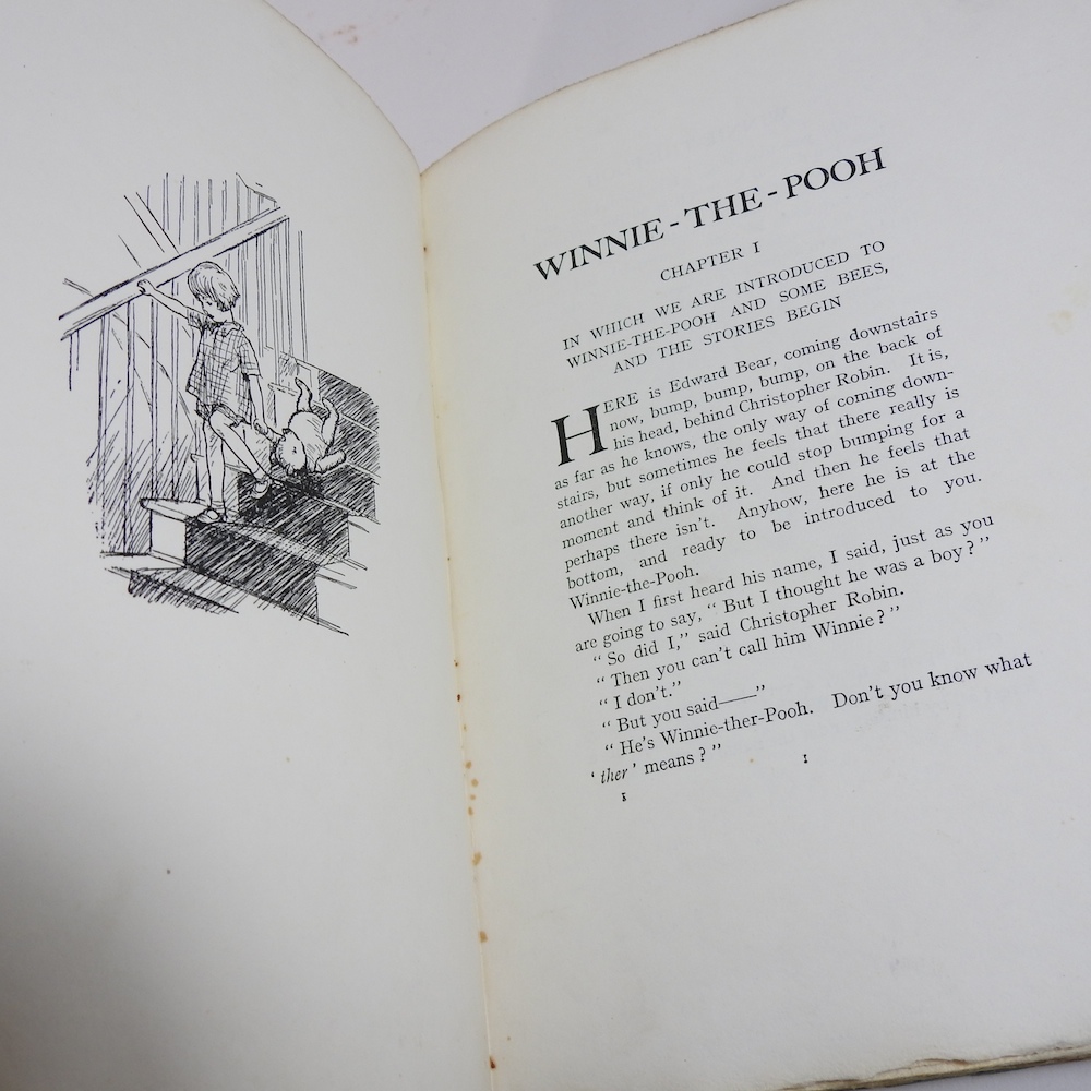 A first edition of Winnie The Pooh by A A Milne, with decorations by Ernest H Shepard, - Image 10 of 10