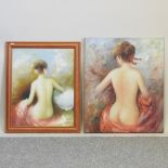 B Danny, 20th century, nude, oil on canvas, unframed, 61 x 50cm,