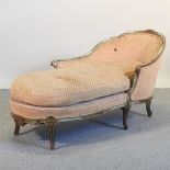 A mid 20th century French style upholstered Duchess Brisee,