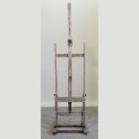 A wooden artist's easel,