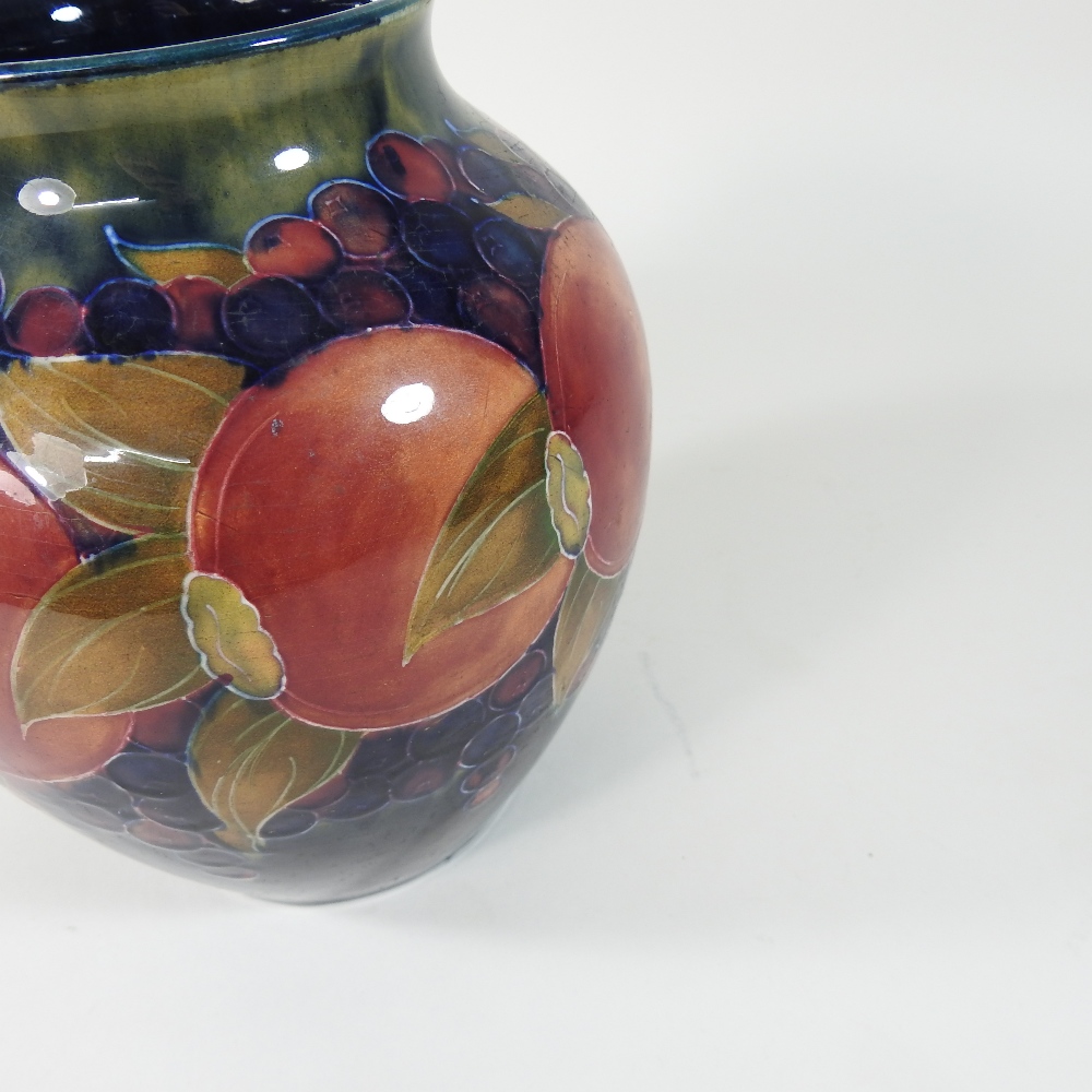 A Moorcroft pomegranate pattern vase, of ovoid shape, signed and impressed marks to base, - Image 6 of 7