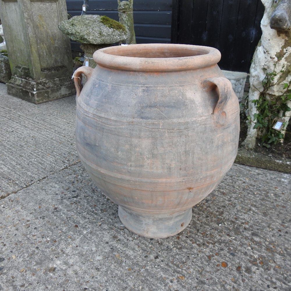 A terracotta olive pot, - Image 3 of 7