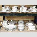 A Royal Doulton Sonnet pattern part tea and dinner service,