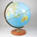 A Phillips mid 20th century terrestrial globe,