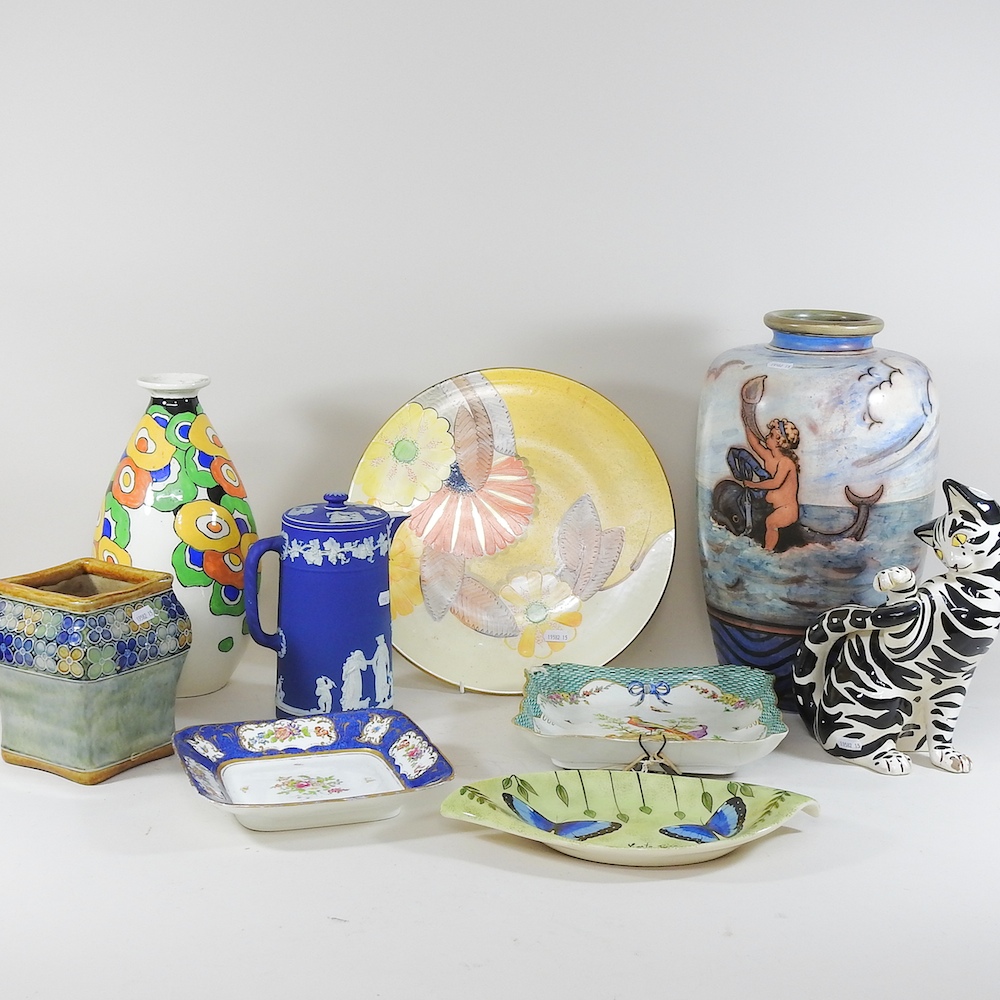 A collection of studio and other pottery,