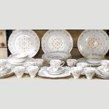 A collection of Tuscan Richelieu pattern dinner and tea wares